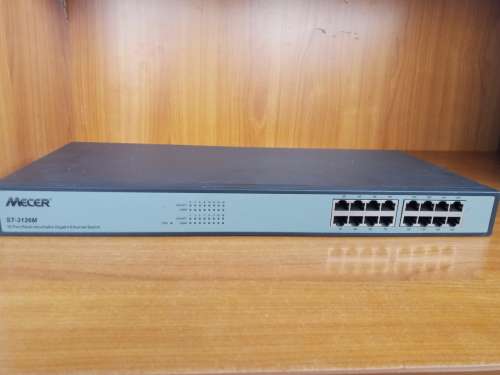 Mecer 16 Port Rack-Mountable Gigabit Ethernet Switch